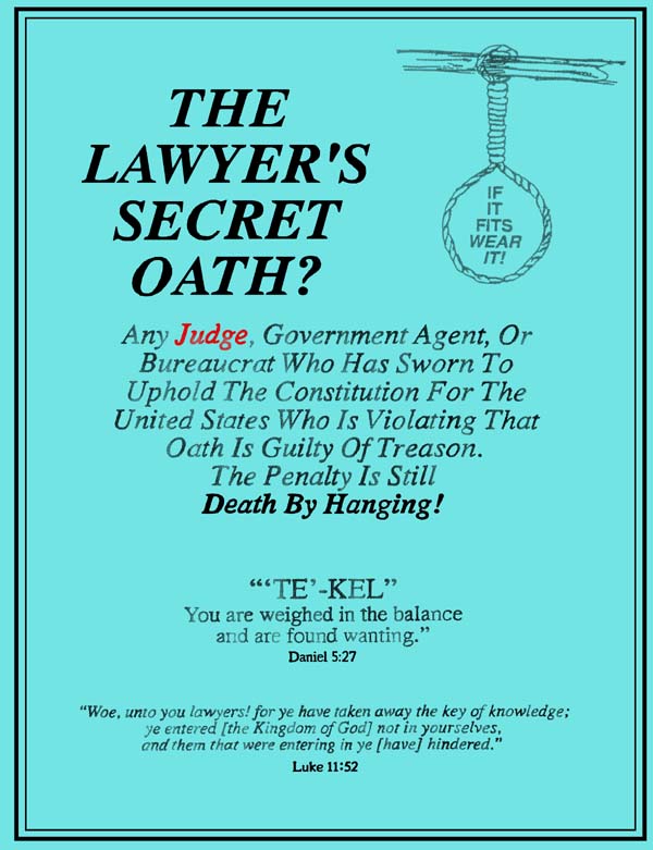 The Lawyer's Secret Oath?